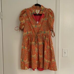 Never worn orange Emily McCarthy dress